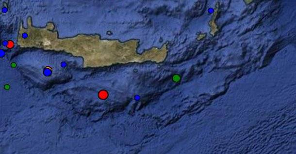 Διπλή σεισμική δόνηση «ταρακούνησε» την Κρήτη με 4.1 και 4.2 Ρίχτερ