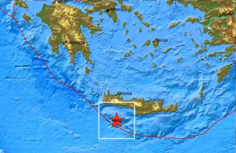 Άλλη μια σεισμική δόνηση στην Κρήτη