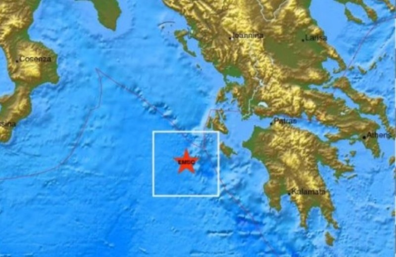 Σεισμός 4,3 ρίχτερ κοντά στην Κεφαλονιά και τη Ζάκυνθο