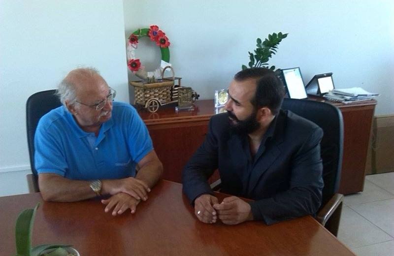 Επίσκεψη Δαμαβολίτη στον Διοικητή της 7ης ΥΠΕ Κρήτης, Αντώνη Γρηγοράκη