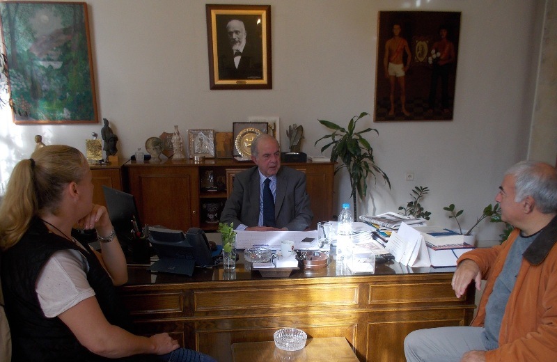 Συνάντηση Λαμπρινού με τον συν-επικεφαλής των «Πρασίνων-Αλληλεγγύη» Ν. Χρυσόγελο