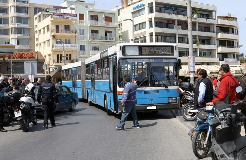 Διαμαρτυρία των εμπόρων του Ηρακλείου για τις στάσεις των λεωφορείων!   