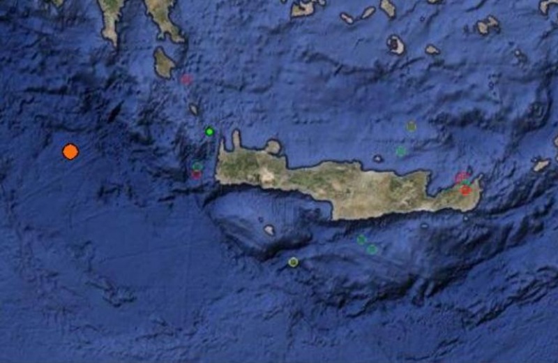 Σεισμός 4 ρίχτερ δυτικά των Χανίων