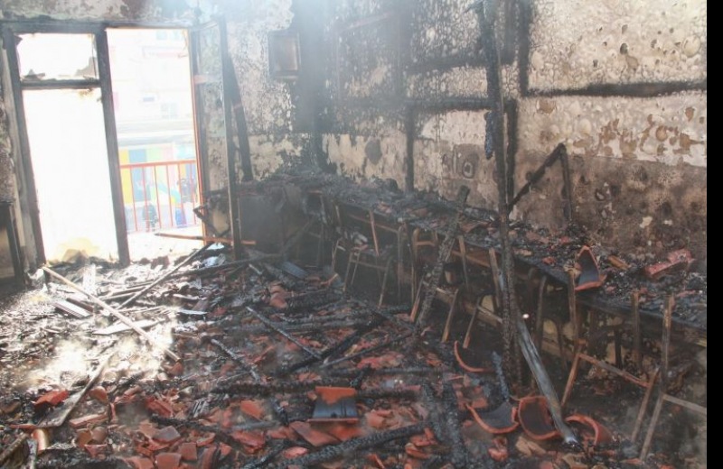 Πυρκαγιά μέσα στο Γυμνάσιο Κουνουπιδιανών