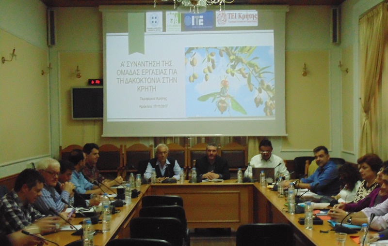 Συγκροτησαν Ομάδα Εργασίας για τη Δακοκτονία- Πρωτοβουλία από την Περιφέρεια Κρήτης