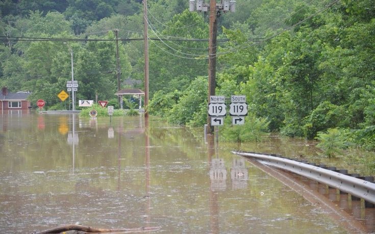 Οι χειρότερες πλημμύρες του τελευταίου αιώνα στη Δυτική Βιρτζίνια
