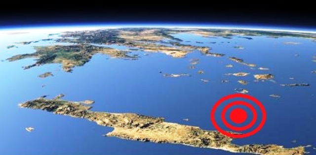 Σεισμική δόνηση τα ξημερώματα νότια της Κρήτης 