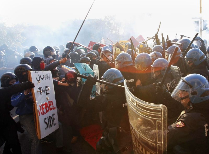 Αυστηρότερα μέτρα κατά διαδηλωτών, θα εφαρμόσει η ιταλική κυβέρνηση
