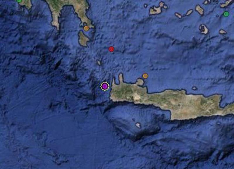 Σεισμός δυτικά της Κρήτης ταρακούνησε τα Χανιά