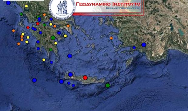 Ασθενής σεισμική δόνηση τα ξημερώματα στην Κρήτη 