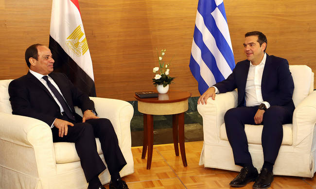 Ολοταχώς για οριοθέτηση ΑΟΖ Ελλάδα και Αίγυπτος: Τι συμφώνησαν Τσίπρας και αλ Σίσι