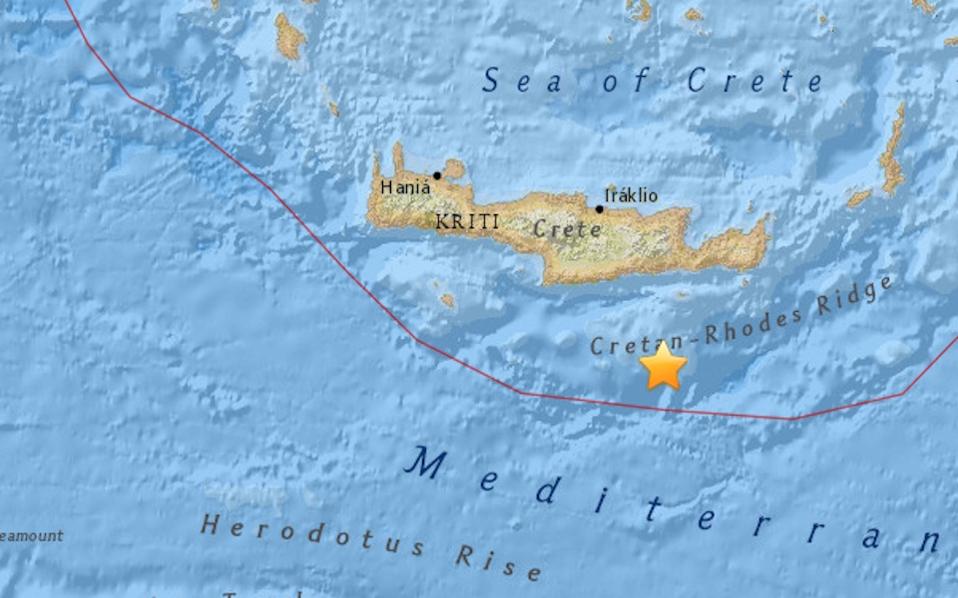 Δύο σεισμοι  4,6 και 4,2 βαθμών της κλίμακας Ρίχτερ «ταρακούνησαν» την Κρήτη