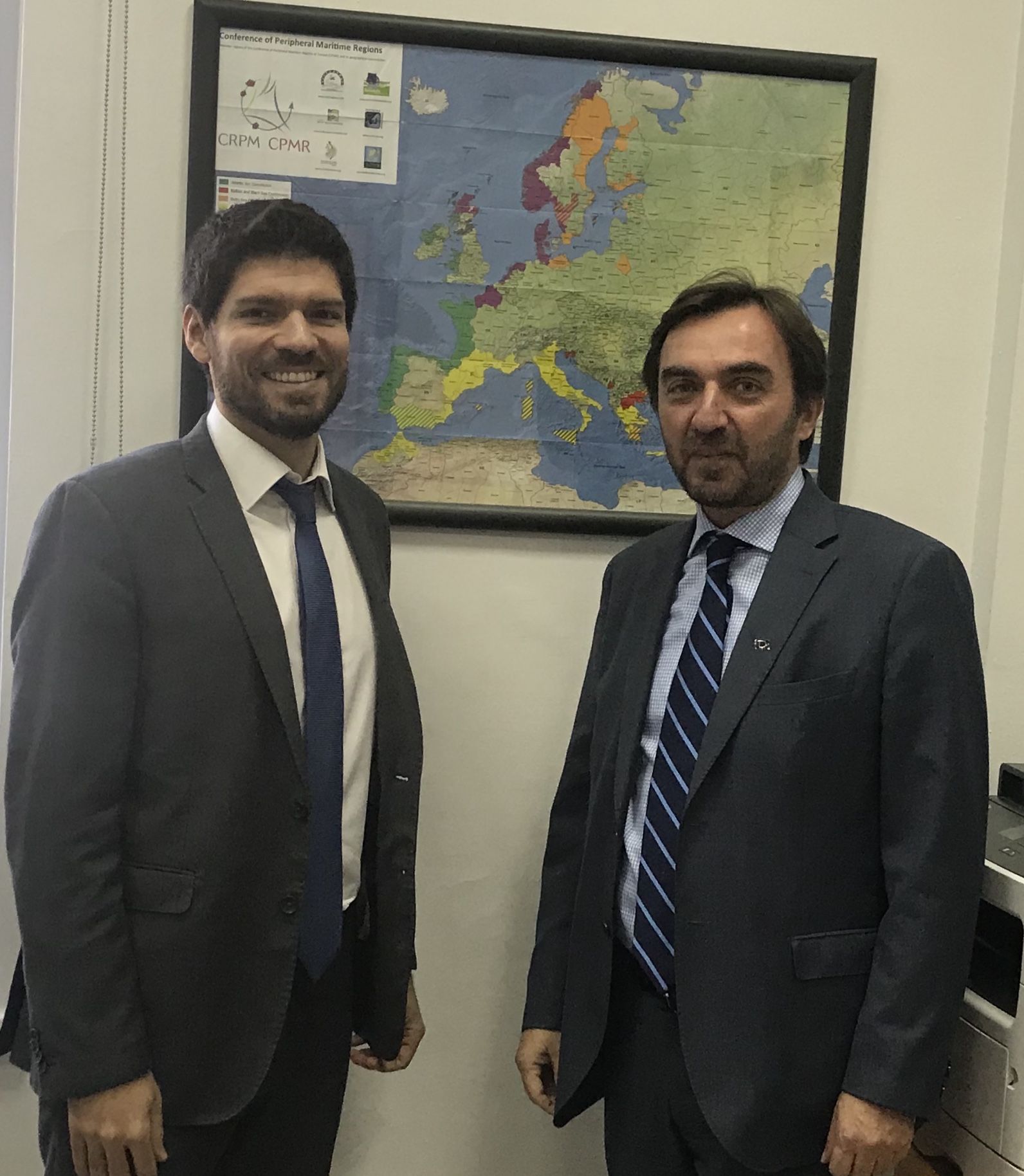 Συνάντηση Αντιπεριφερειάρχη Γ. Αλεξάκη με τον Εκτελεστικό Γραμματέα της Διαμεσογειακής Επιτροπής της CPMR Davide Strangis 