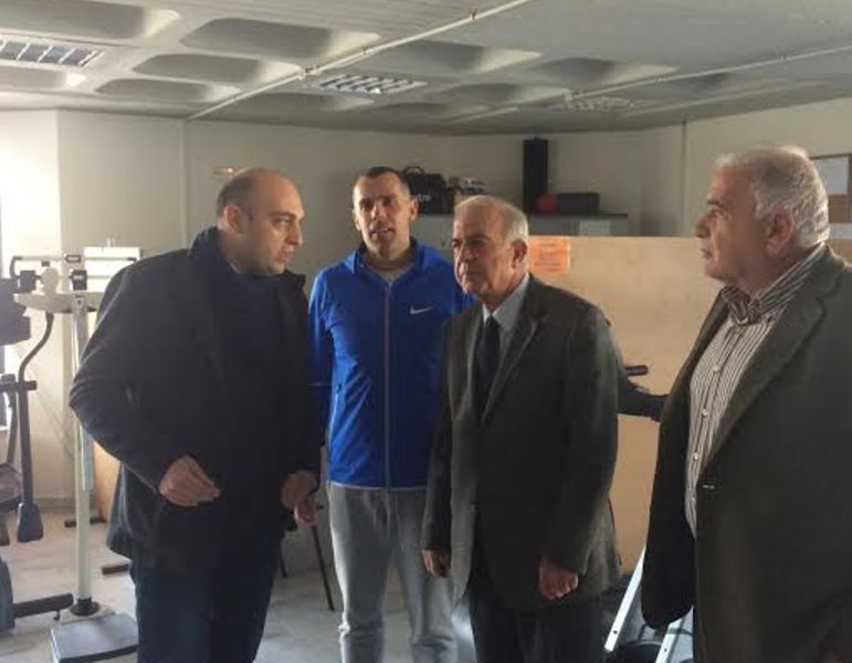 Επίσκεψη δημάρχου Ηρακλείου σε αθλητικές εγκαταστάσεις 