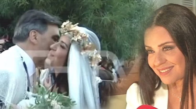 Μαρία Τζομπανάκη για τον γάμο της: Αποκαλύπτει γιατί τη συνόδευσε ο γιος της στην εκκλησία