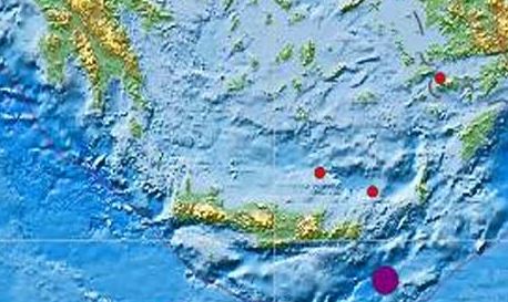 Σεισμός 4,2 Ρίχτερ ανοικτά της Κρήτης 
