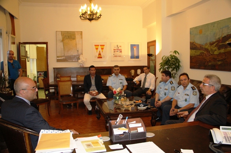 Συνάντηση Δημάρχου Χανίων Τάσου Βάμβουκα με τον γ.γ Υπουργείου Προστασίας του πολίτη