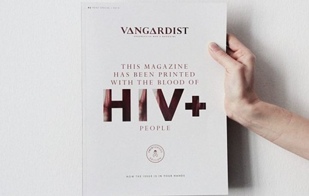 Τύπωσαν περιοδικό με μελάνι από αίμα ασθενών με HIV (pics)