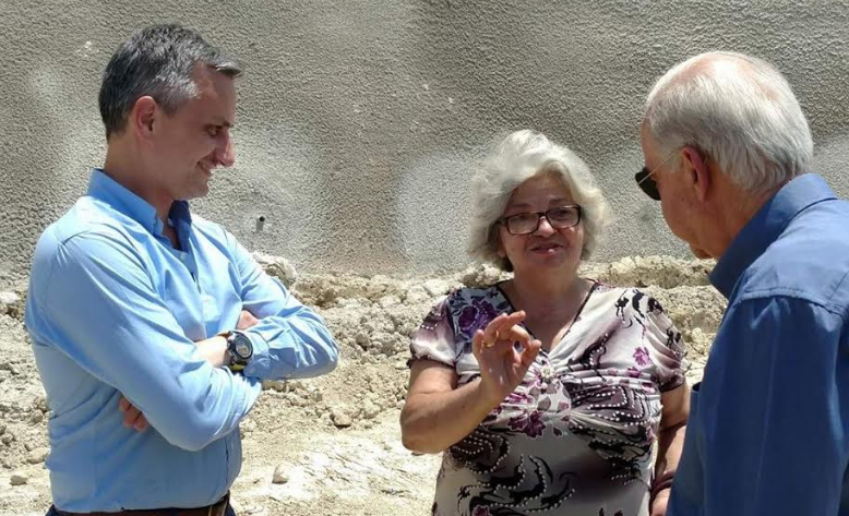 Αυτοψία στο έργο αντιστήριξης του πρανούς στην Κορώνη – Μαγαρά από τον Δήμαρχο Ηρακλείου Βασίλη Λαμπρινό (pics) 