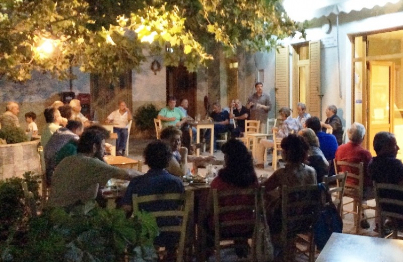 Ομιλία βουλευτή Ρεθύμνου του ΣΥΡΙΖΑ Ανδρέα Ξανθού στο Ρουμελή Μυλοποτάμου