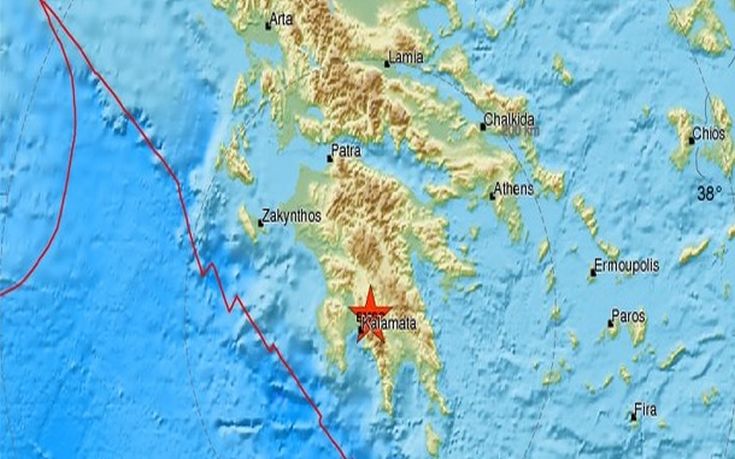 Σεισμός 3,9 Ρίχτερ στη Νέδουσα Μεσσηνίας