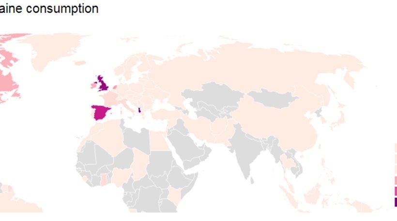 Ο παγκόσμιος χάρτης της κόκας: Η Αλβανία κρατά τα σκήπτρα, ακολουθούν οι ΗΠΑ