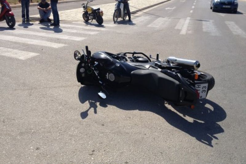 Τροχαίο με μοτοσικλέτα στο Ηράκλειο - Δύο τραυματίες