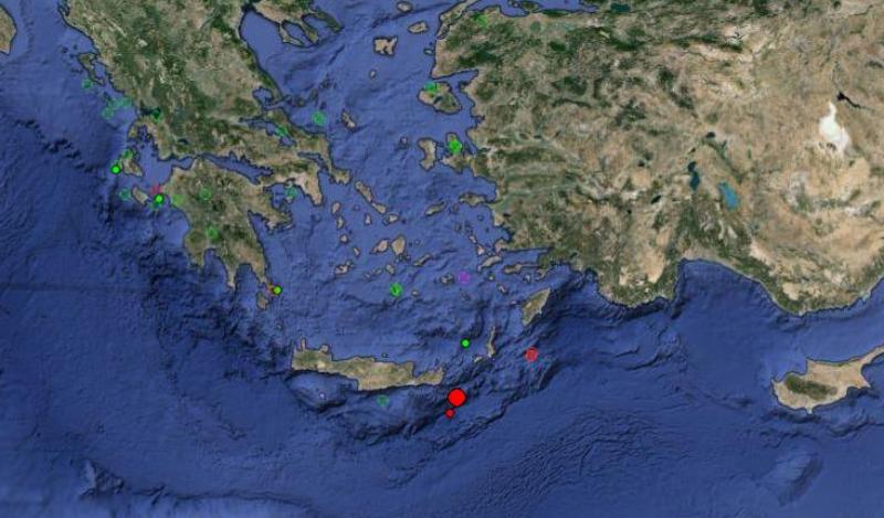 Πρωϊνό ξύπνημα με δύο σεισμούς στην Κρήτη! 