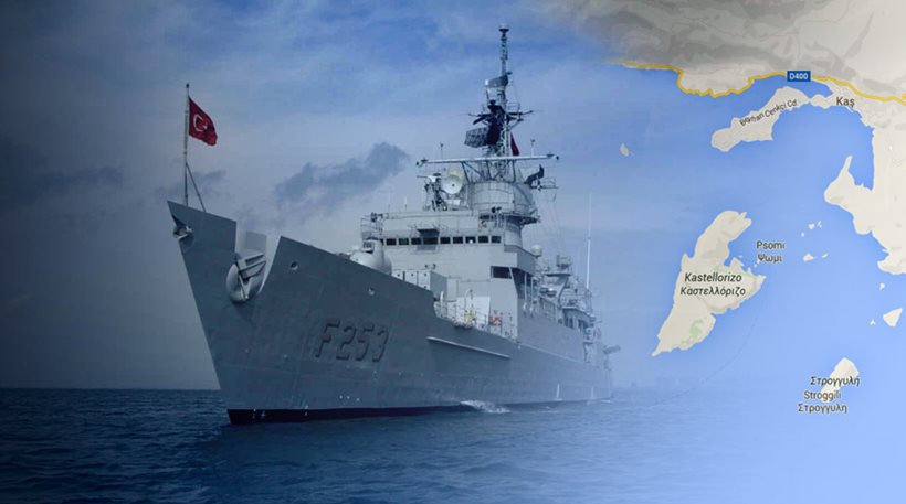 Νέα τουρκική πρόκληση: Παρενόχλησαν σκάφος νοτιανατολικά του Καστελόριζου 