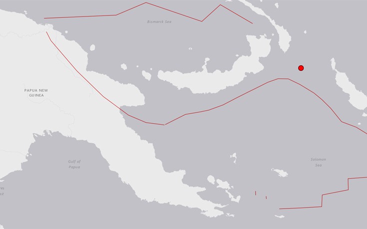 Σεισμός 5,8 Ρίχτερ στην Παπούα Νέα Γουινέα