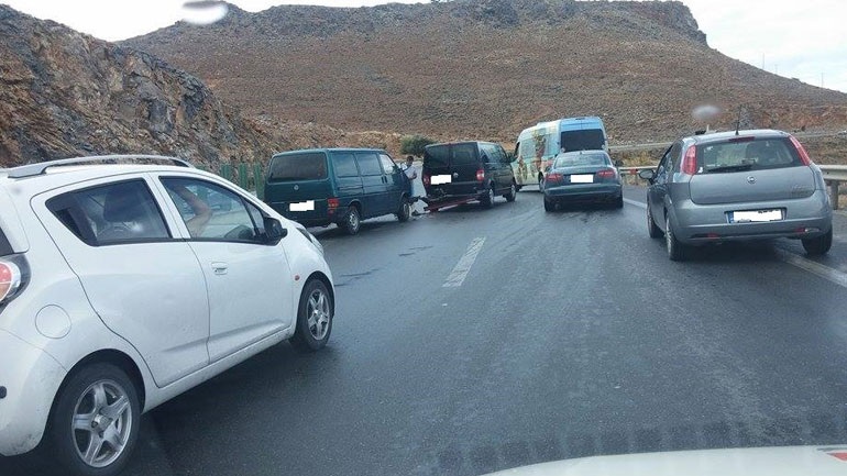 Καραμπόλα αυτοκινήτων στο Κακό Όρος- Ευτυχώς χωρίς οδυνηρές συνέπειες 