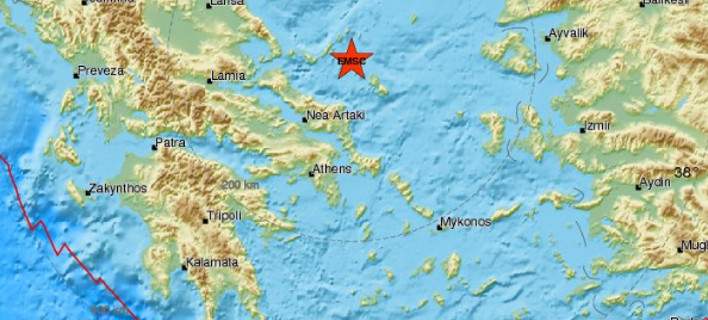 Σεισμική δόνηση 5 βαθμών της κλίμακας Ρίχτερ κοντά στη Σκύρο -Ταρακουνήθηκε και η μισή Ελλάδα