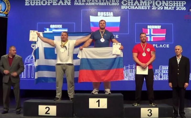 Το Αργυρό μετάλλιο κατέκτησε ο Χαραλαμπόπουλος στο Πανευρωπαϊκό Πρωτάθλημα Χειροπάλης 
