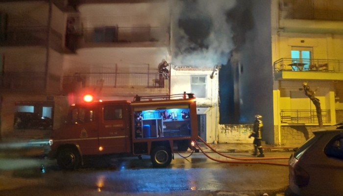 Φωτιά ξέσπασε τα ξημερώματα σε σπίτι στα Χανιά
