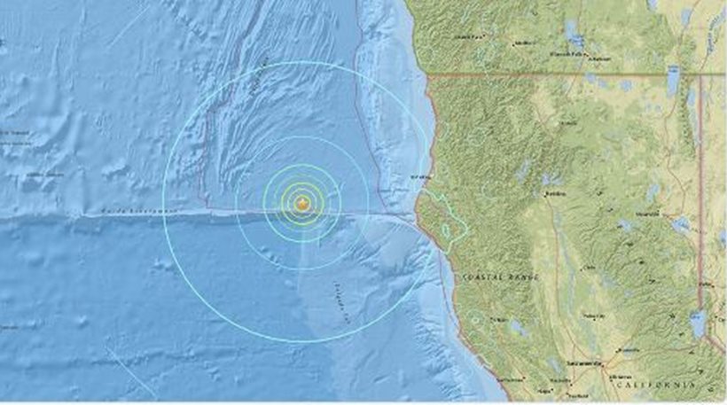 Ισχυρή σεισμική δόνηση 6,5 βαθμών στα ανοικτά της βόρειας Καλιφόρνιας