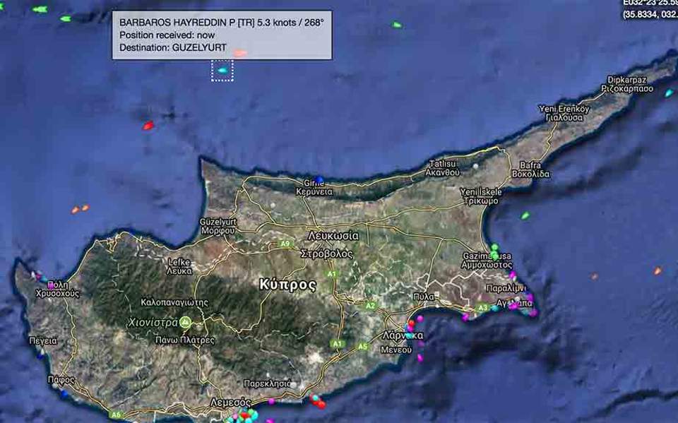Κλιμάκωση από Αγκυρα για τις γεωτρήσεις στην Κυπριακή ΑΟΖ - Προς Μόρφου το Μπαρμπαρός 