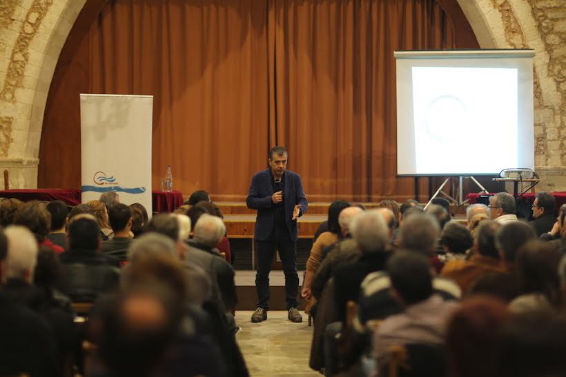 Ο Σταύρος Θεοδωράκης στο Ρέθυμνο- Παγκρήτια σύσκεψη για το Ποτάμι 