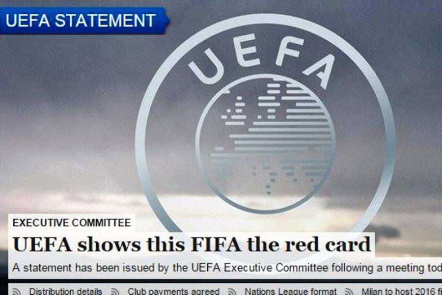 Σκληρή ανακοίνωση από την UEFA κατά της FIFA 